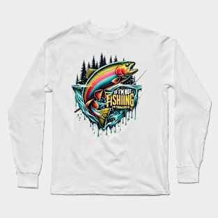 Rainbow Dance A Vibrant Fish Leaps From the Water Long Sleeve T-Shirt